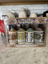 Deruta Fresco HAND SOAP  4/ 21.5 fl.oz Plastic Decorative Bottles - NIB