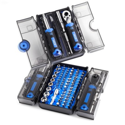 XOOL 78-Piece Ratchet Wrench & Screwdriver Tool Set with Metric 1/4'' Sockets 4 1