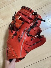 Mizuno Softball Gloves Red Infield Model New Condition