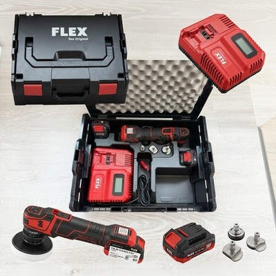 FLEX PXE 80 10.8-EC Akku Poliermaschine Set L-BOXX Neuwertig Smart Polisher Auto
