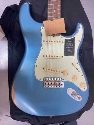 Fender Vintera Road Worn '60s Stratocaster Electric Guitar Lake Placid Blue NWB