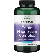 Swanson Triple Magnesium Complex, 400 mg, 300 Capsules
