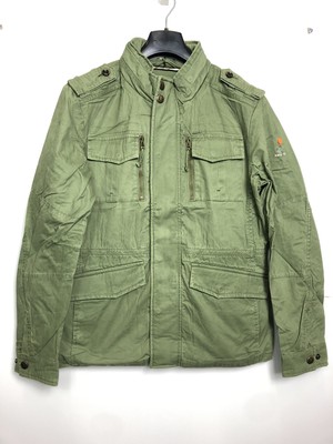 KHUJO Herren Übergangsjacke Modell: Shinzo Grün(Khaki) L
