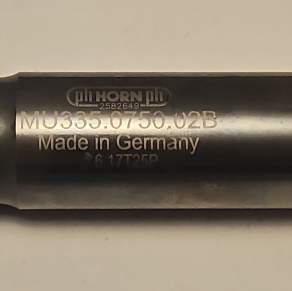 LOTE 761 PORTAHERRAMIENTAS MOLINO RANURA CARBURO REFRIGERANTE PH HORN MU335.0750.02 THRU-Coolant Foto 2 de 4