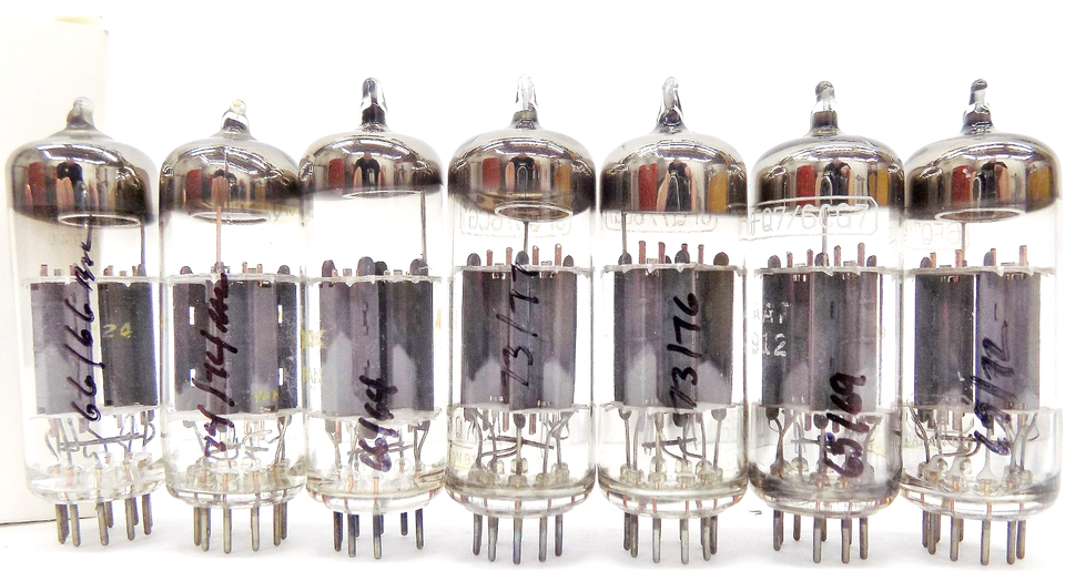 7 Nice Tested Vintage Japanese Made 6CG7/6FQ7 Vacuum Tubes ...