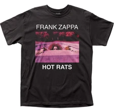 Frank Zappa Hot Rats T Shirt Mens Rock And Roll Music Classic Band Tee Black