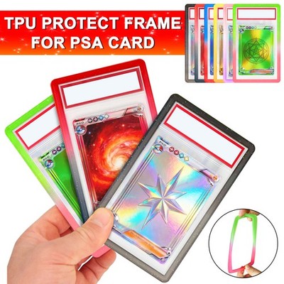 6 Pack (Multi-Color) Graded Card Slab Bumper Protector Case for PSA Protection