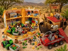 PLAYMOBIL Zoo/Tierpark Mega-Konvolut | Arche Noah, Tierhaus, Tiere & Figuren