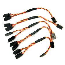 5Pack 3pin RC Servo Y-Harness Extension Twisted Wire For Futaba for JR