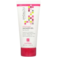 Andalou Naturals Soothing Shower Gel 1000 Roses 8.5 Oz