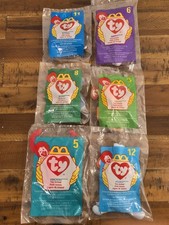 McDonald's Ty Teenie Beanie Babies 1998 Set of 6 NEW Unopened