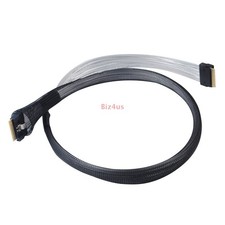 24Gbps Slim SAS SFF  8654 8i to SFF  8654 8i SAS4.0 Data Transmission Cable 80cm