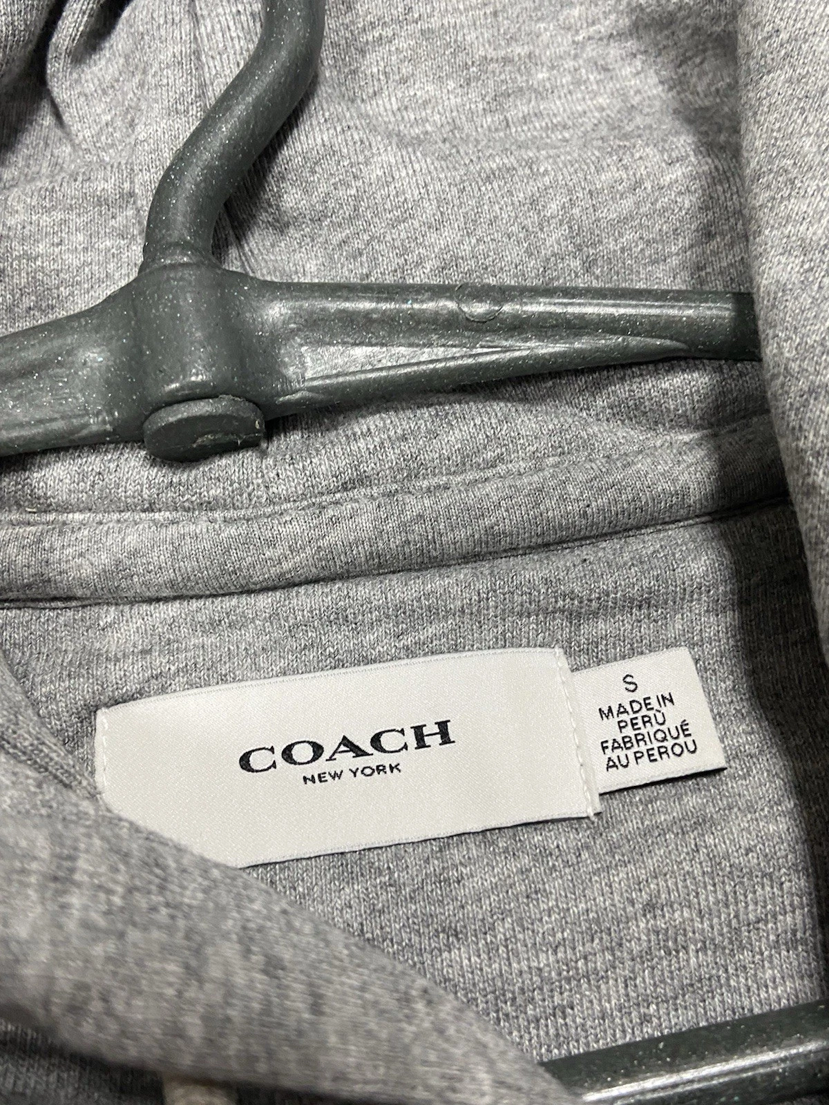 Felpa con cappuccio Coach New York grande logo vintage
