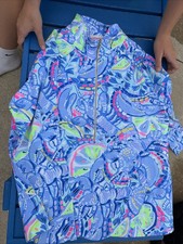 Lilly Pulitzer Women Popover Zip Up xL