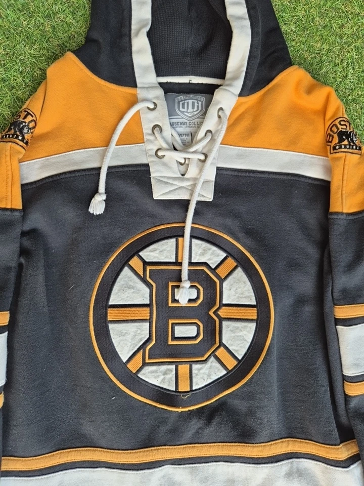 Sudadera con Capucha Old Time Hockey BOSTON BRUINS Emblema (M) con Corbatas Foto 3 de 4