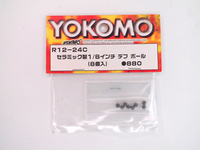 Yokomo R12 Keramik 1/8'' Diff Kugeln (8 Stck.), R12-24C Neu alter Lagerbestand