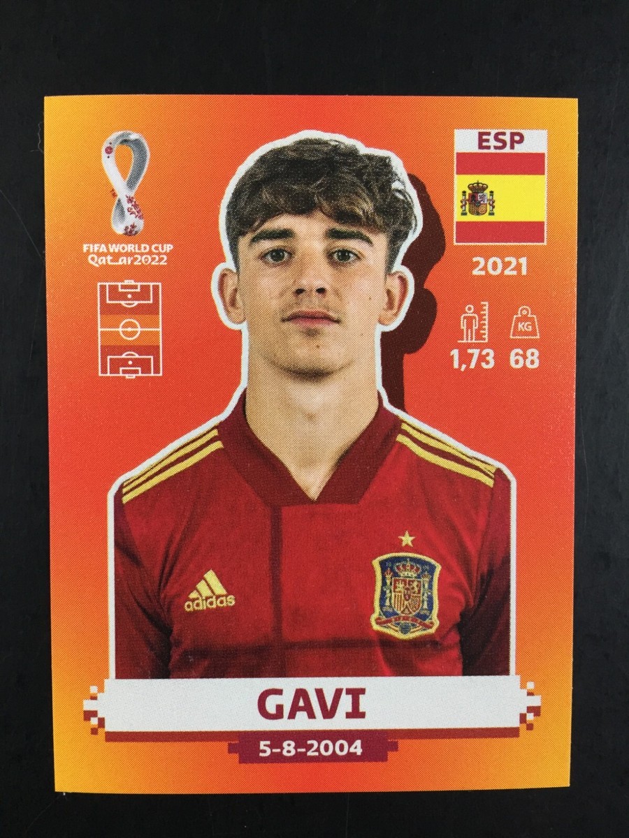 gavi rc panini 2022 teamcolor シリアルカード Gavi Rookie RC Sticker Panini World Cup Qatar 2022 / Orange #ESP 9