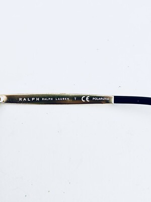 Ralph Lauren Black Cat Eye W Gold Temple Sunglasses RA5201  display picture 2