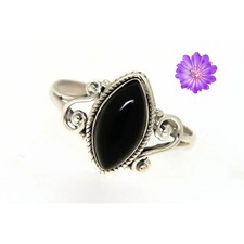 black Onyx Gemstone 925 Sterling Silver Ring Handmade Jewelry Ring For her