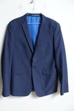 M S Marks  Spencers Mens Super Slim Suit jacket - Blue - Size 38 Chest E24 