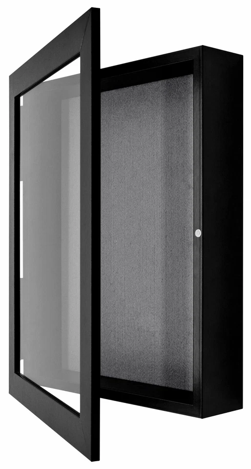 Caja de sombras 11x14 marco negro vitrina 2" pulgadas profundidad recuerdos premios medalla Foto 2 de 4