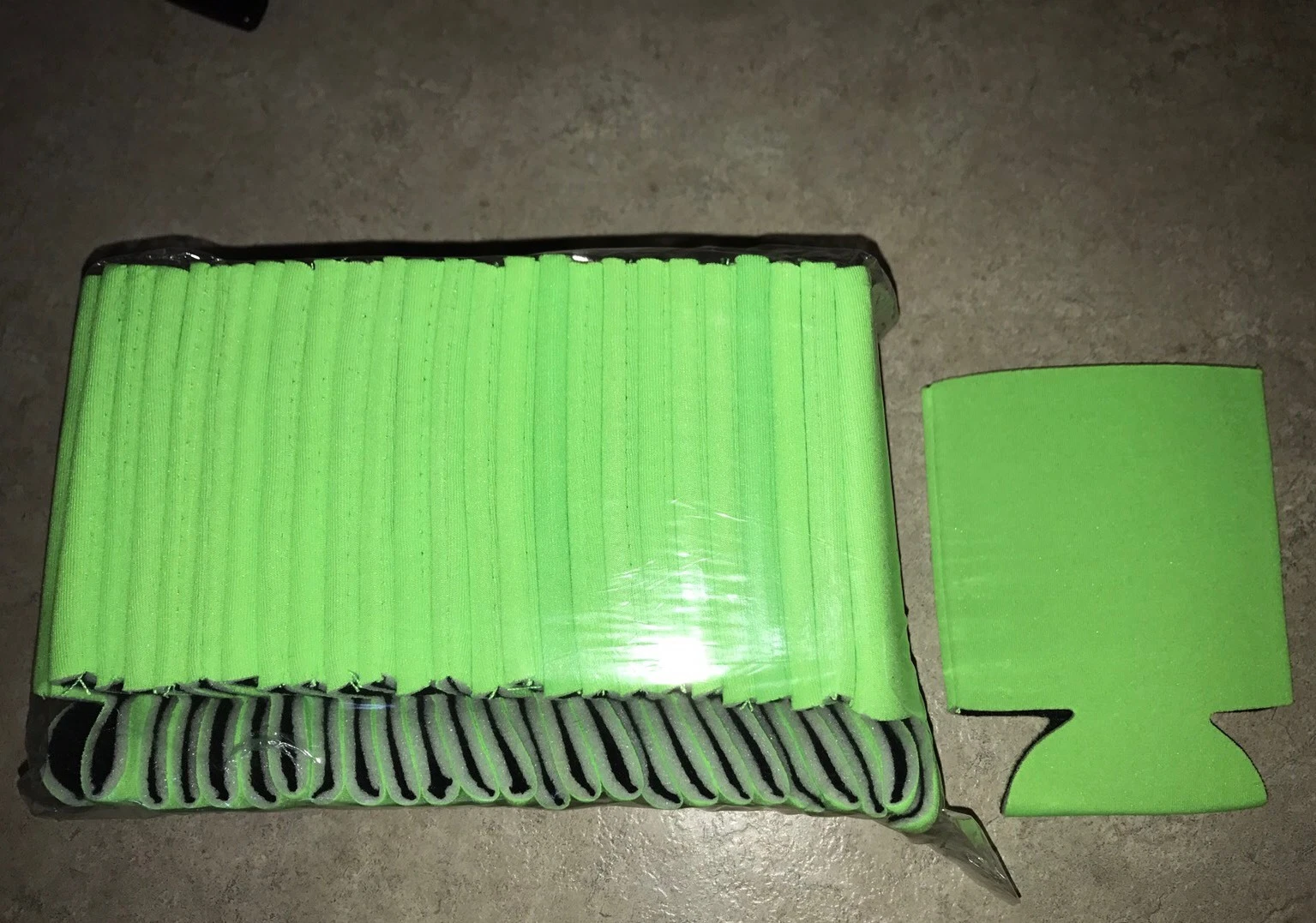 Lime Beverage Insulators Can Coolers lot of 50 blank drink sleeves Free ship
