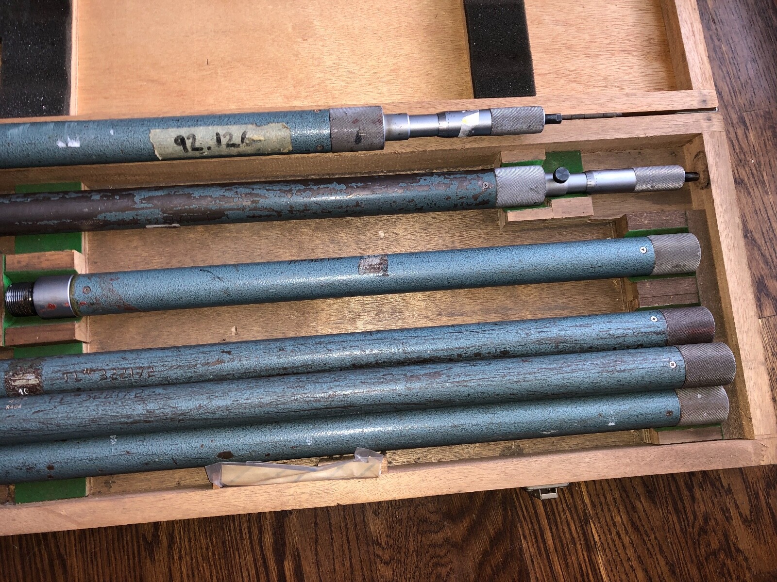 MITUTOYO NO 140 160 TUBULAR INSIDE MICROMETER WITH EXTRA EXTENSIONS