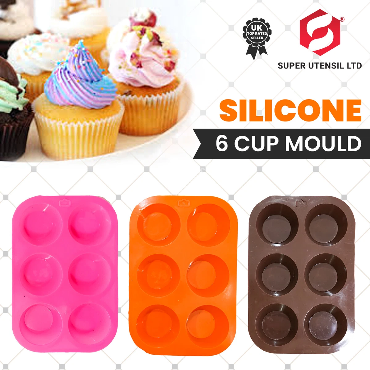 Muffin Mould Silicone Baking Mould Muffin Tray, Cupcake Trays