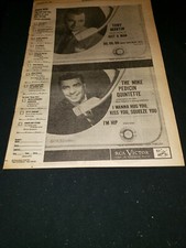 The Mike Pedicin Quintette/Tony Martin Rare Original RCA Promo Poster Ad Framed!