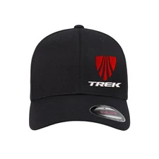 TREK Logo Embroidered Flexfit Fitted Ball Cap 