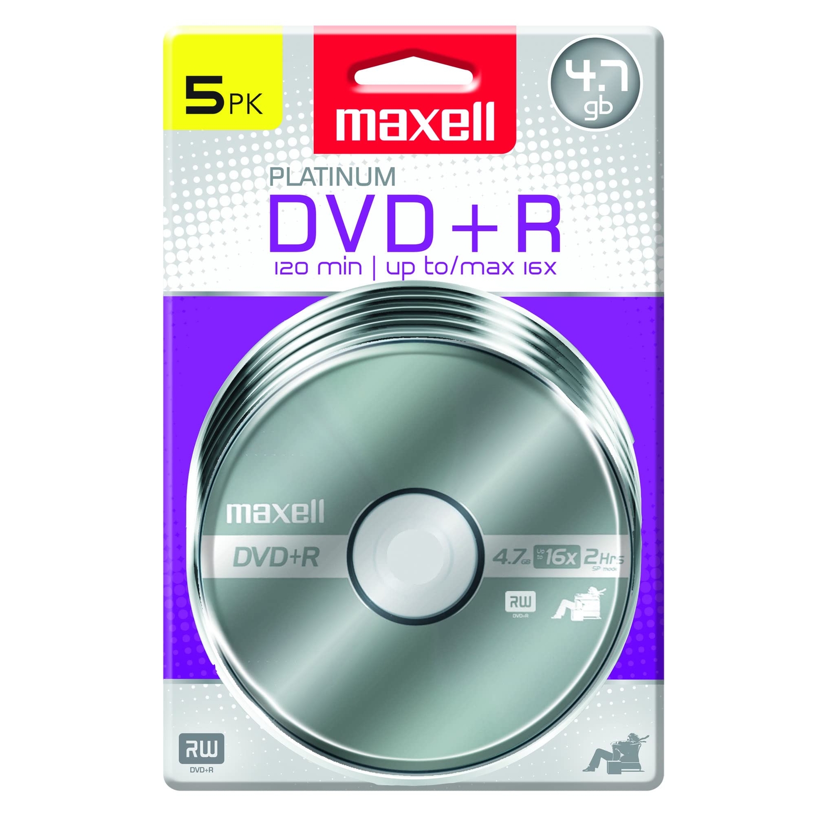 Maxell – 639031 Platinum DVD+R - High Capacity Write-Once Discs for Videos ...
