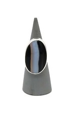 Sterling Silver Banded Agate Bezel Set Ring Handmade