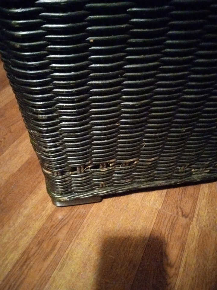 Stanley Wicker Storage Ottoman Black $55/FREE SHIPPING 🔥 - Image 4 of 4