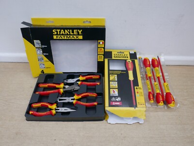 STANLEY FATMAX 4-TEILIG 1000V VDE WERKZEUGSET 4 84 489 + 6-TEILIGES SCHRAUBENDREHER-SET 0 65 443