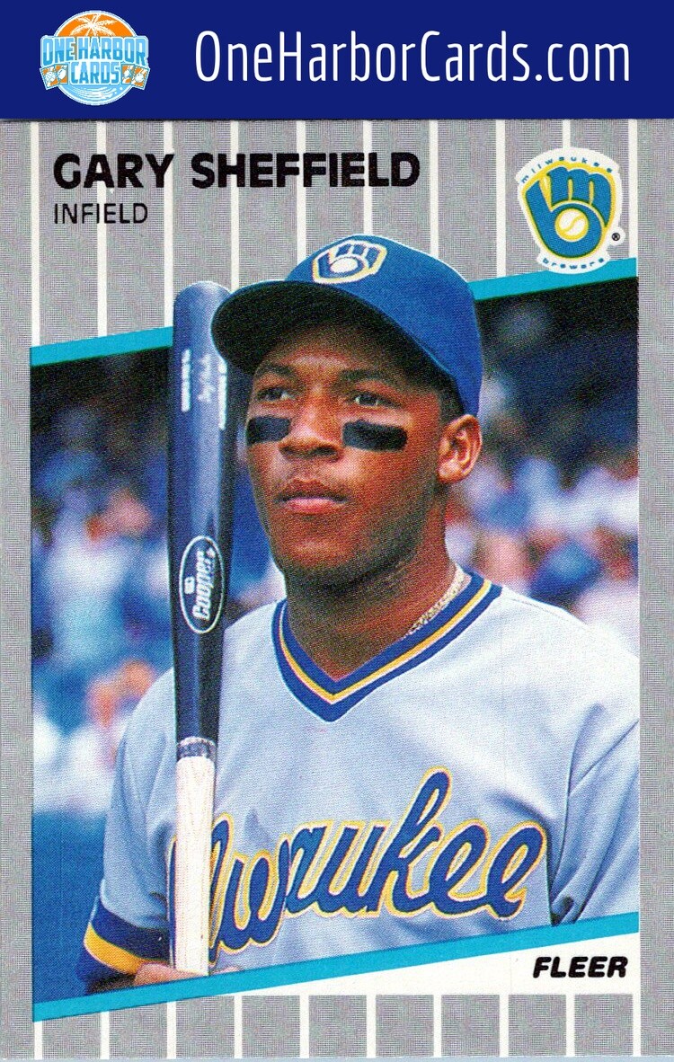 1989 Fleer Milwaukee Brewers #196 Gary Sheffield