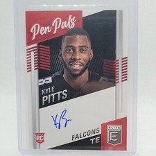 2021 Panini Donruss Elite Football Kyle Pitts Pen Pals Auto RC
