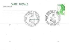 Entier postal France 2484 oblitération ferroviaire / Trains (63492L)