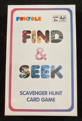 Funyole - Find & Seek - Scavenger Hunt Card Game - 35 Card Set - Ages 3+