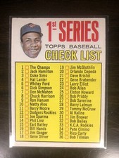 1967 Topps Baseball #62 Checklist 1-109 (Unmarked/Crease-free) Frank Robinson