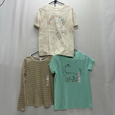 Cat Jack Lot Of Tops Size XL 14/16 Girl Dinosaur Smiley Tees 2 Long Sleeve 1