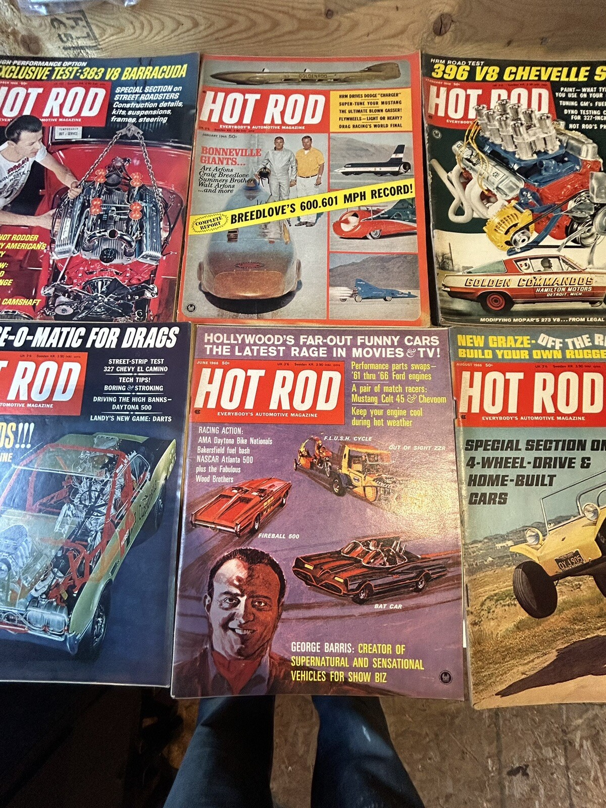 1966 hot rod magazines eBay