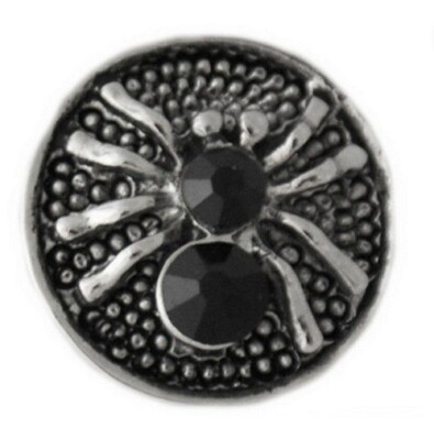 Snap Jewelry Spider Halloween Rhinestone 18-20mm Fits Ginger Charms Accessories 
