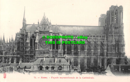 R542649 Reims. Nordfassade der Kathedrale. Royer Nancy - Bild 1 von 2