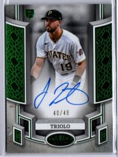 2024 Topps Tier One Baseball Jared Triolo ROOKIE AUTO PIRATES 40/49