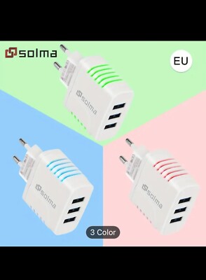 Charger Adapter For phones           Two Different Color Blue/Green