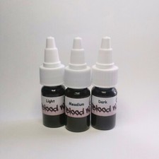 Blood Wash Tattoo Ink Supply 3-Pack 10ml. Set Dark, Med, Light, ISTS