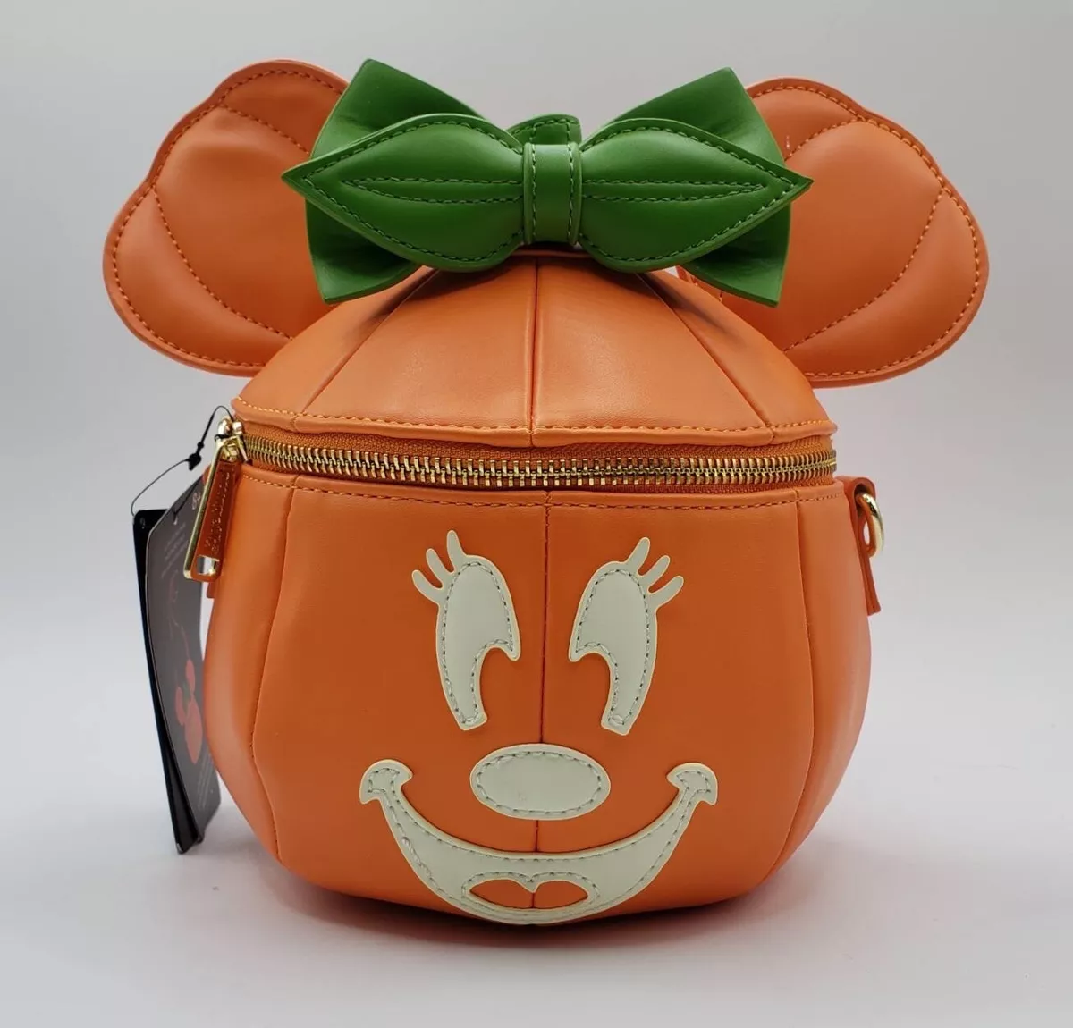Loungefly Disney Minnie Mouse Glow in the Dark Pumpkin Crossbody Bag | eBay