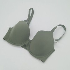 Aerie Bra Womens 34D SMOOTHEZ Full Coverage Lightly Lined Olive Fun 34D