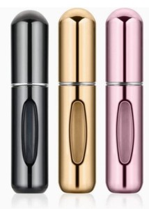 3Pack 5ml Portable Mini Perfume Atomizer Bottles Refillable Empy Perfume Sprayer