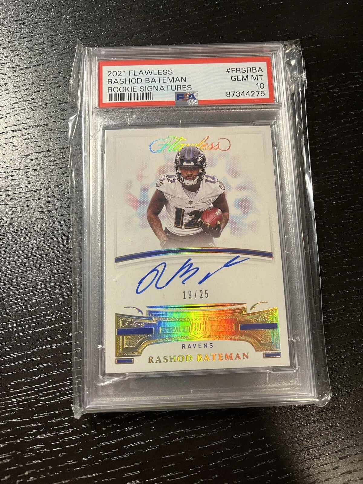 Rashod Bateman Panini Flawless Rookie Signatures #FRSRBA Base